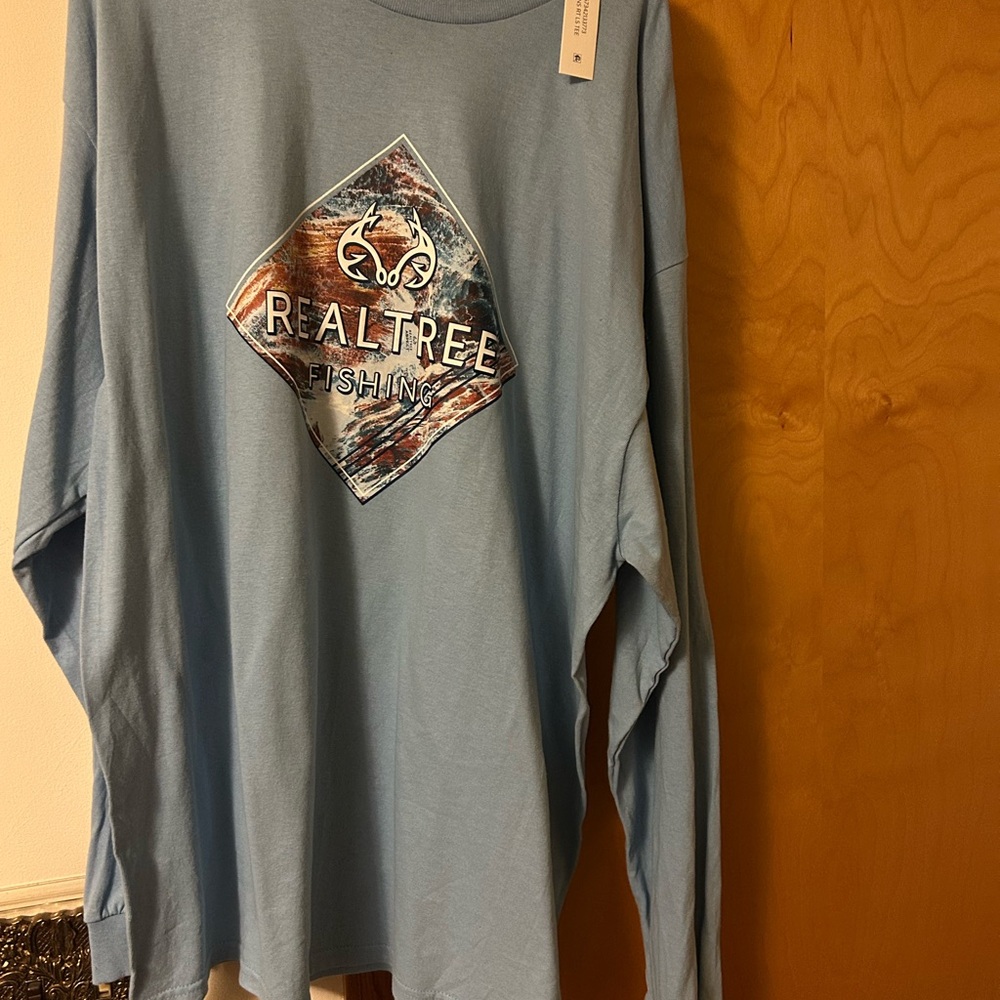 Realtree Fishing Blue Long Sleeve Shirt